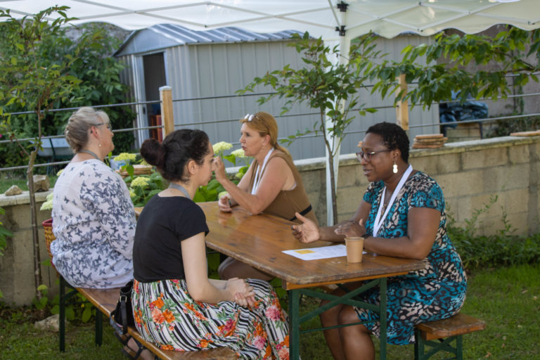 Simulation d'entretien à la Garden Party Solidaire Clé de Fa